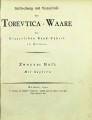 "Beschreibung und Verzeichnis der Toreutica - Waare der Klauerschen Kunst - Fabrik zu Weimar. Zweyter Heft. Mit Kupfern.", Weimar, 1800